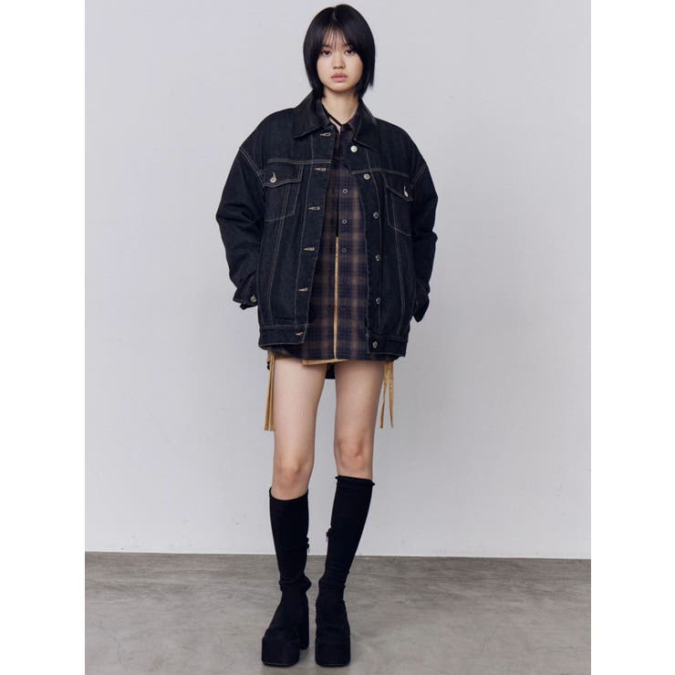 ワイドオーバーデニムブルゾン | EMODA | 詳細画像12 