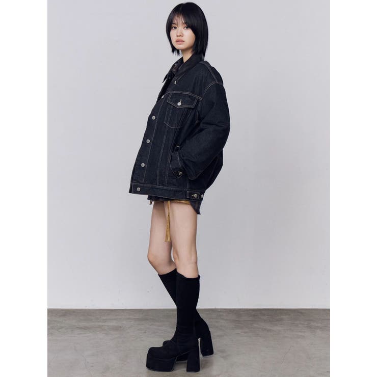 ワイドオーバーデニムブルゾン | EMODA | 詳細画像14 