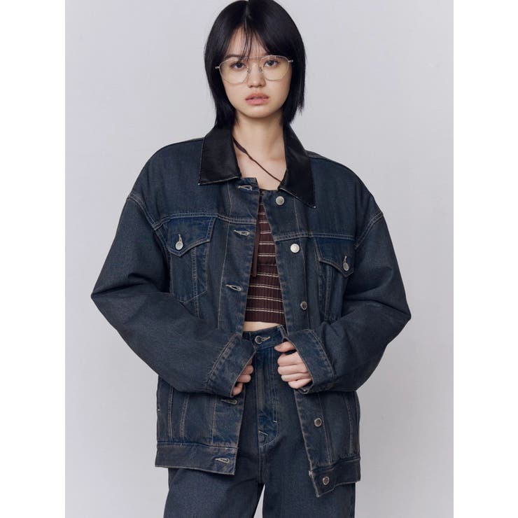 ワイドオーバーデニムブルゾン | EMODA | 詳細画像15 