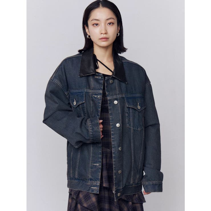 ワイドオーバーデニムブルゾン | EMODA | 詳細画像19 