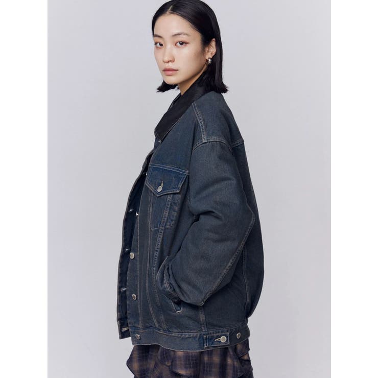 ワイドオーバーデニムブルゾン | EMODA | 詳細画像20 
