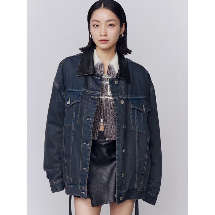 ワイドオーバーデニムブルゾン | EMODA | 詳細画像24 