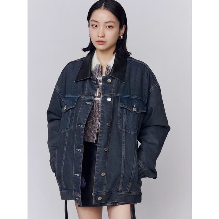 ワイドオーバーデニムブルゾン | EMODA | 詳細画像25 