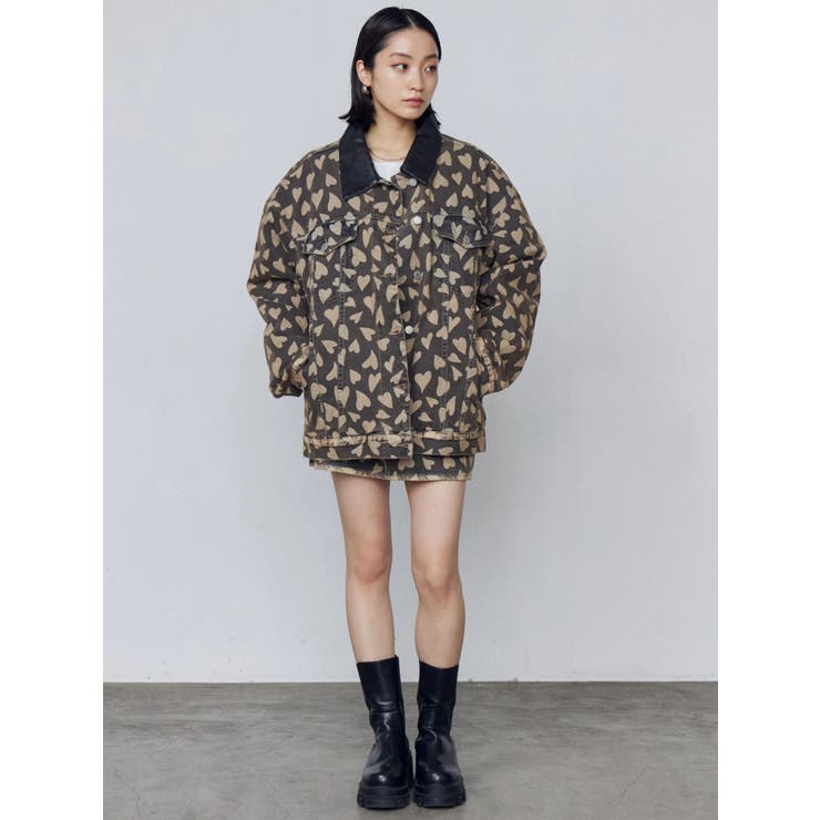 ワイドオーバーデニムブルゾン | EMODA | 詳細画像32 