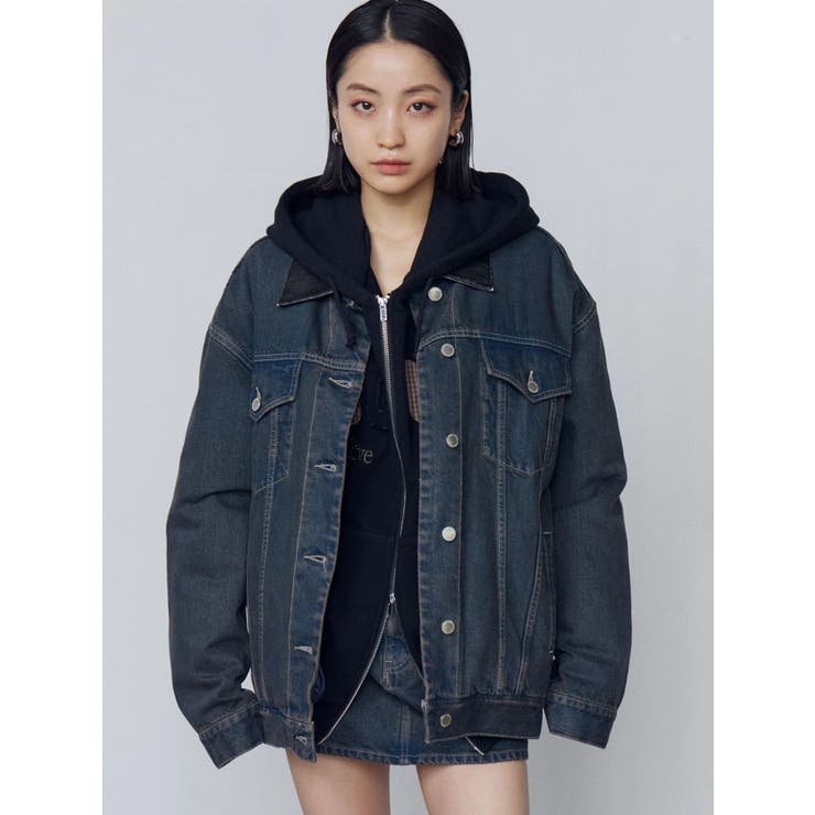 ワイドオーバーデニムブルゾン | EMODA | 詳細画像36 