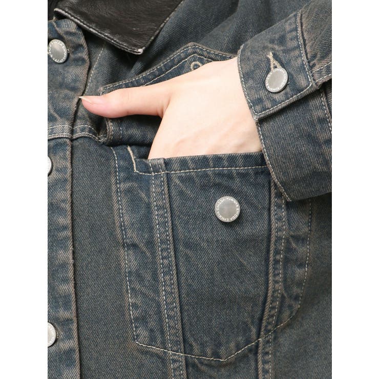 ワイドオーバーデニムブルゾン | EMODA | 詳細画像46 