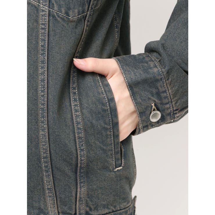 ワイドオーバーデニムブルゾン | EMODA | 詳細画像47 