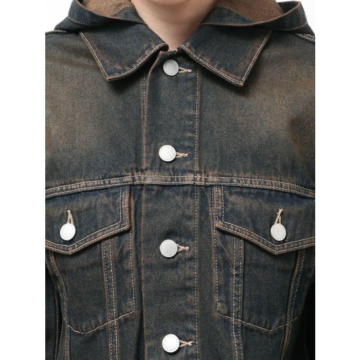 カットスリーブフードデニムブルゾン | EMODA | 詳細画像46 