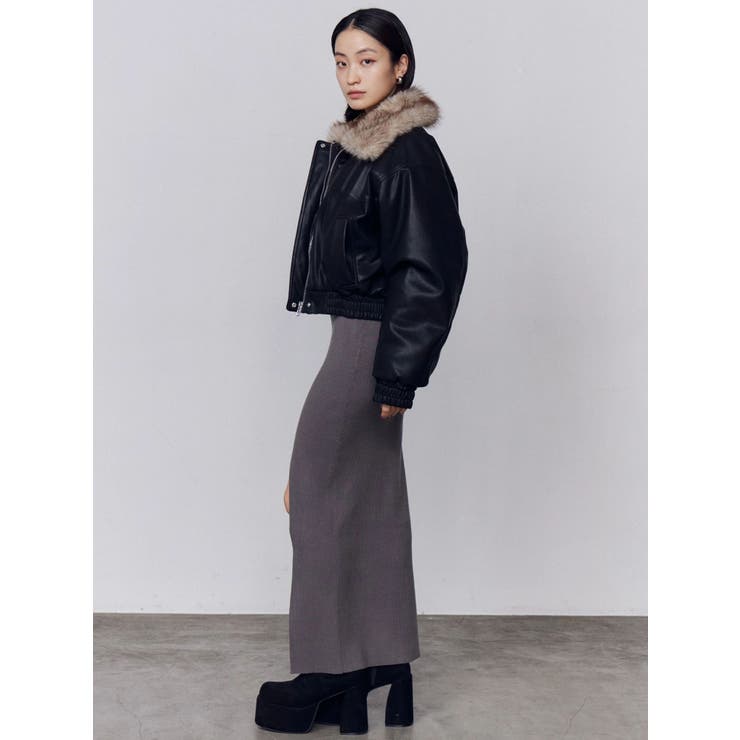 フロントボタンリブニットワンピース | EMODA | 詳細画像11 