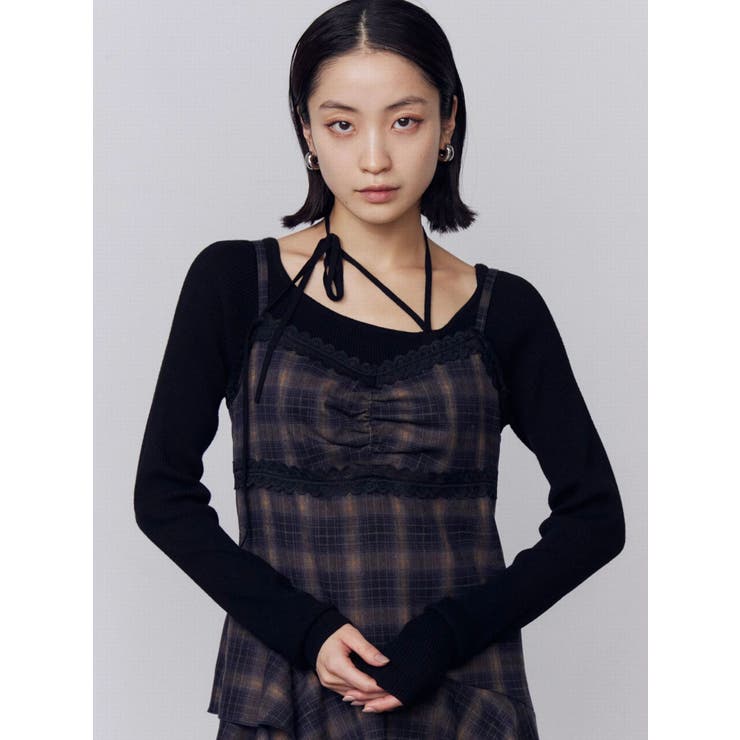 アシンメトリーフリルマキシワンピース | EMODA | 詳細画像11 