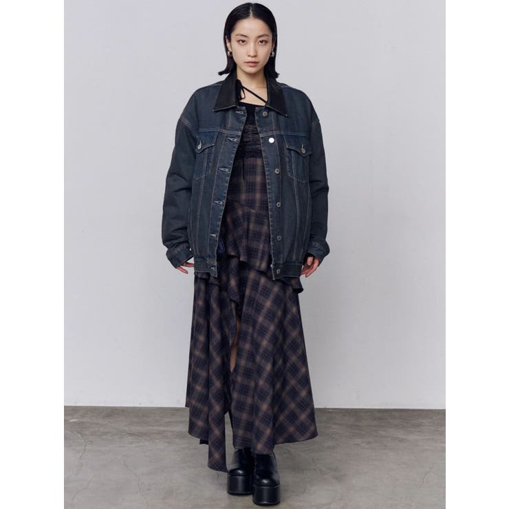 アシンメトリーフリルマキシワンピース | EMODA | 詳細画像13 