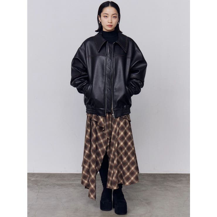 アシンメトリーフリルマキシワンピース | EMODA | 詳細画像16 