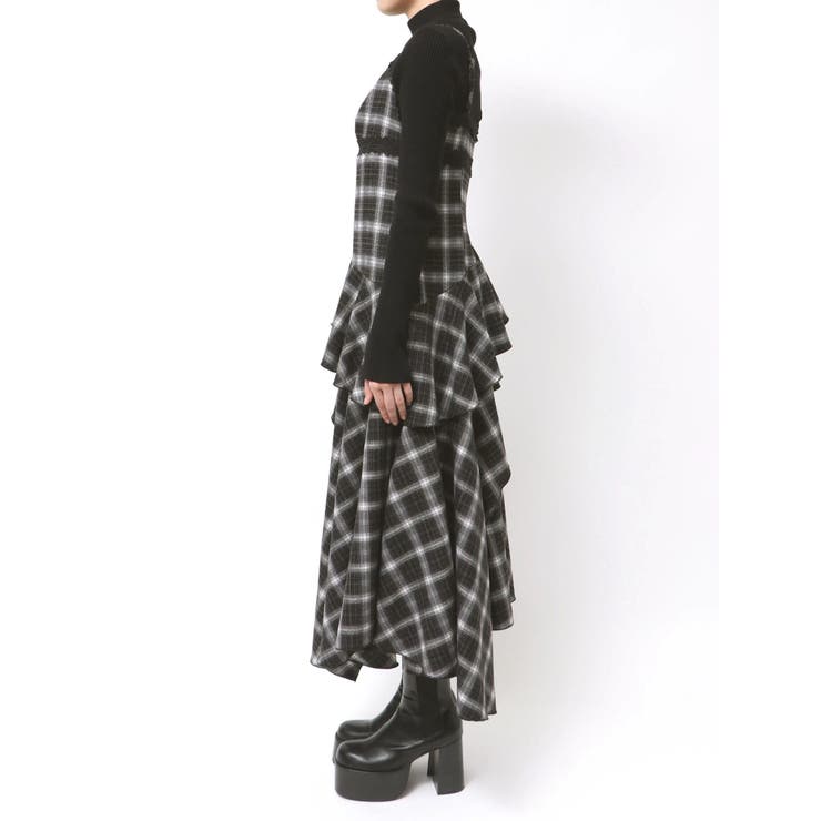 アシンメトリーフリルマキシワンピース | EMODA | 詳細画像19 