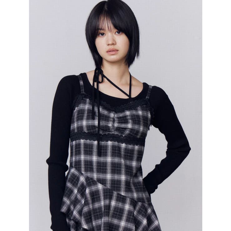 アシンメトリーフリルマキシワンピース | EMODA | 詳細画像5 