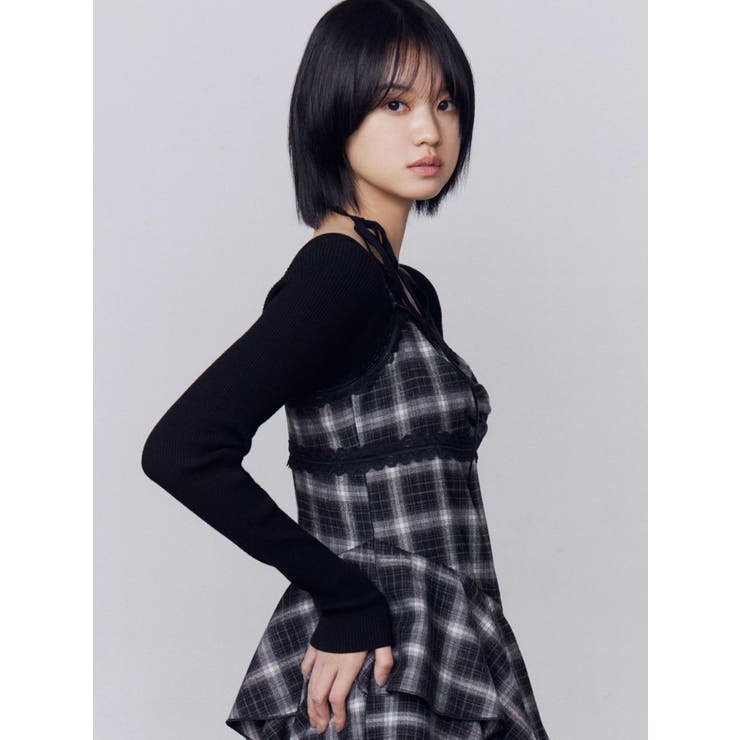 アシンメトリーフリルマキシワンピース | EMODA | 詳細画像6 