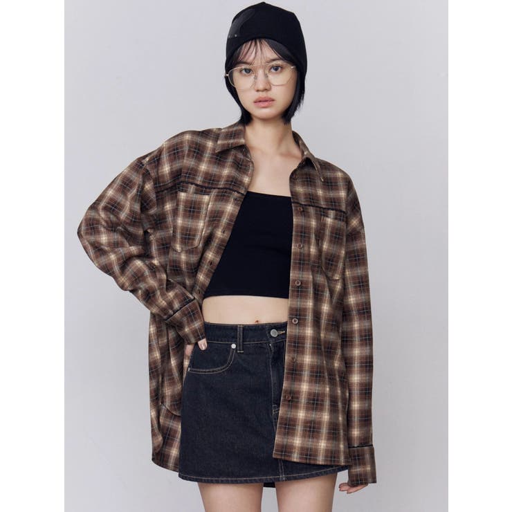 エッジレースオーバーシャツ | EMODA | 詳細画像19 