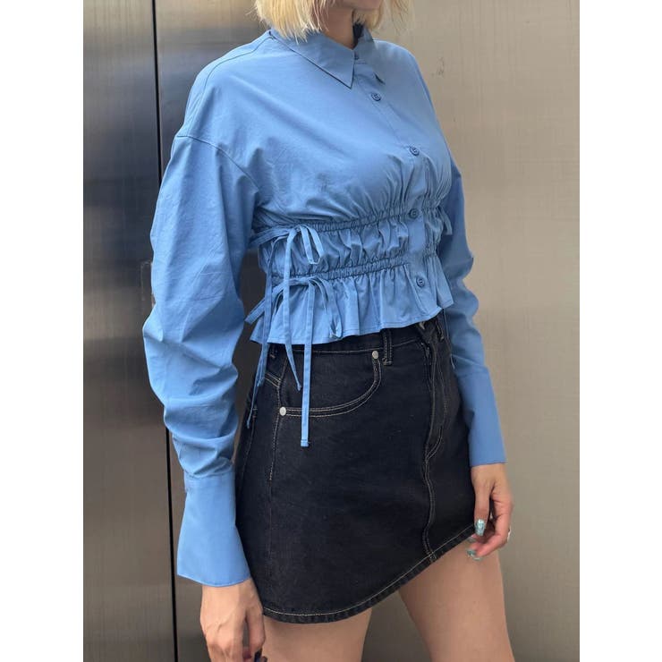 サイドリボンストリングシャツ | EMODA | 詳細画像18 