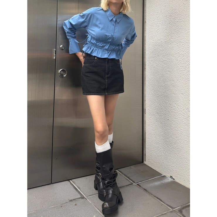 サイドリボンストリングシャツ | EMODA | 詳細画像19 