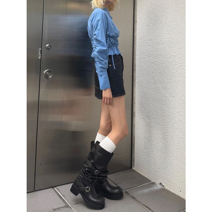 サイドリボンストリングシャツ | EMODA | 詳細画像20 