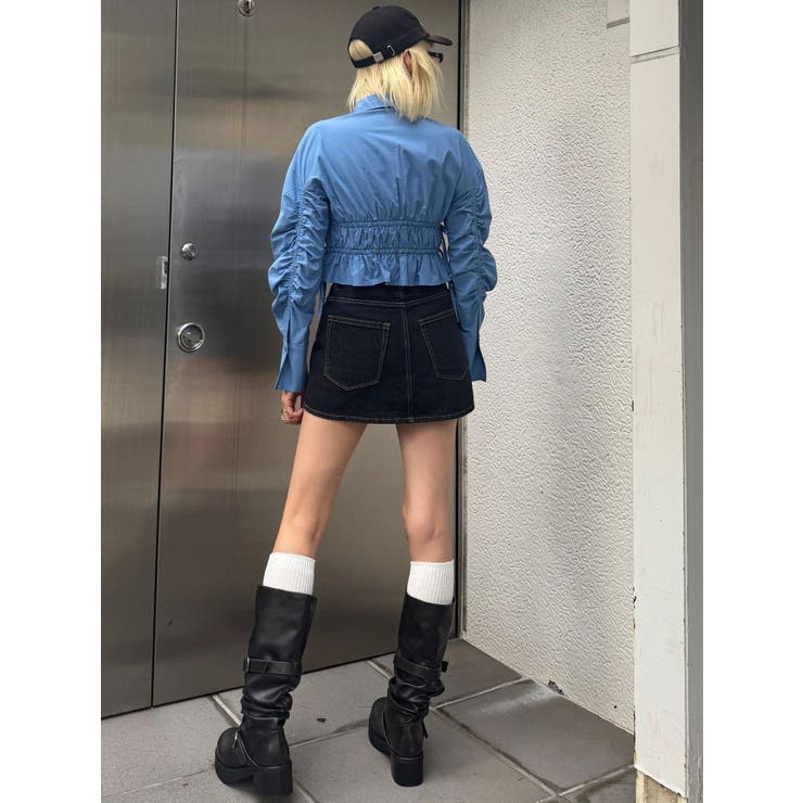 サイドリボンストリングシャツ | EMODA | 詳細画像22 