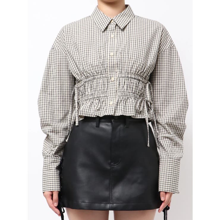 サイドリボンストリングシャツ | EMODA | 詳細画像23 