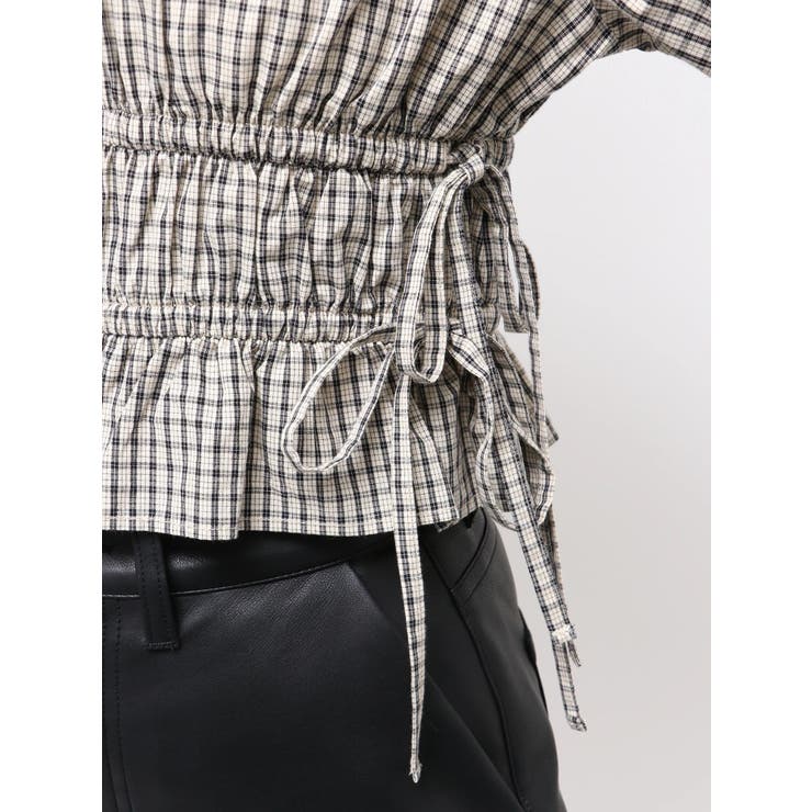 サイドリボンストリングシャツ | EMODA | 詳細画像28 