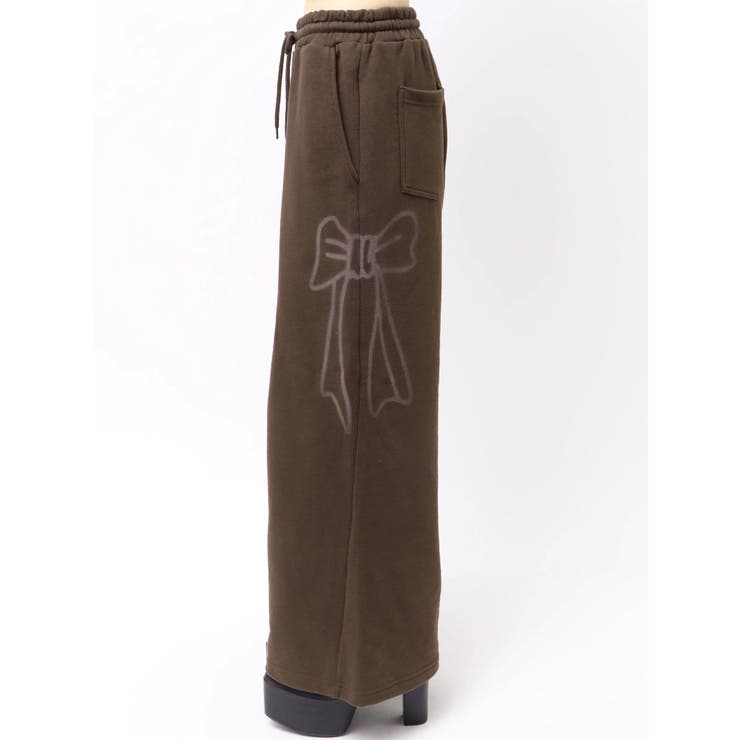 リボングラフィックスウェットパンツ | EMODA | 詳細画像16 