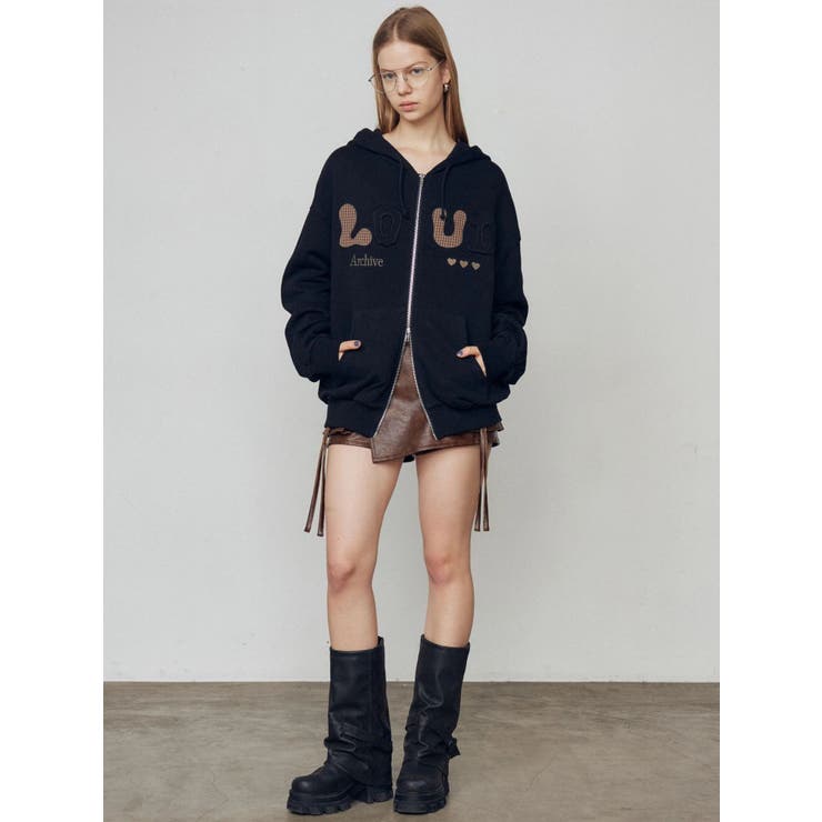 カーゴラップフェイクレザーショートパンツ | EMODA | 詳細画像47 