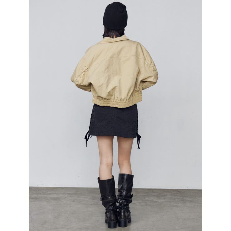 レースアップミニスカート | EMODA | 詳細画像11 