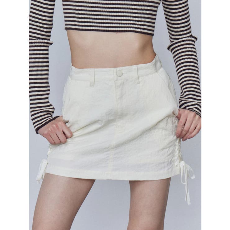 レースアップミニスカート | EMODA | 詳細画像15 