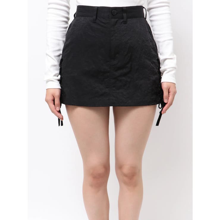 レースアップミニスカート | EMODA | 詳細画像3 