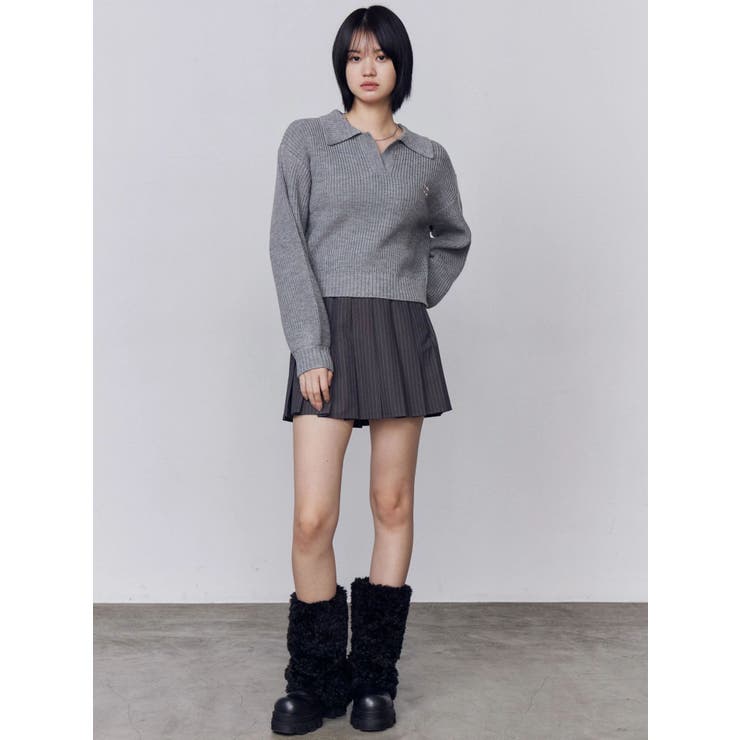 レースプリーツスカート | EMODA | 詳細画像3 