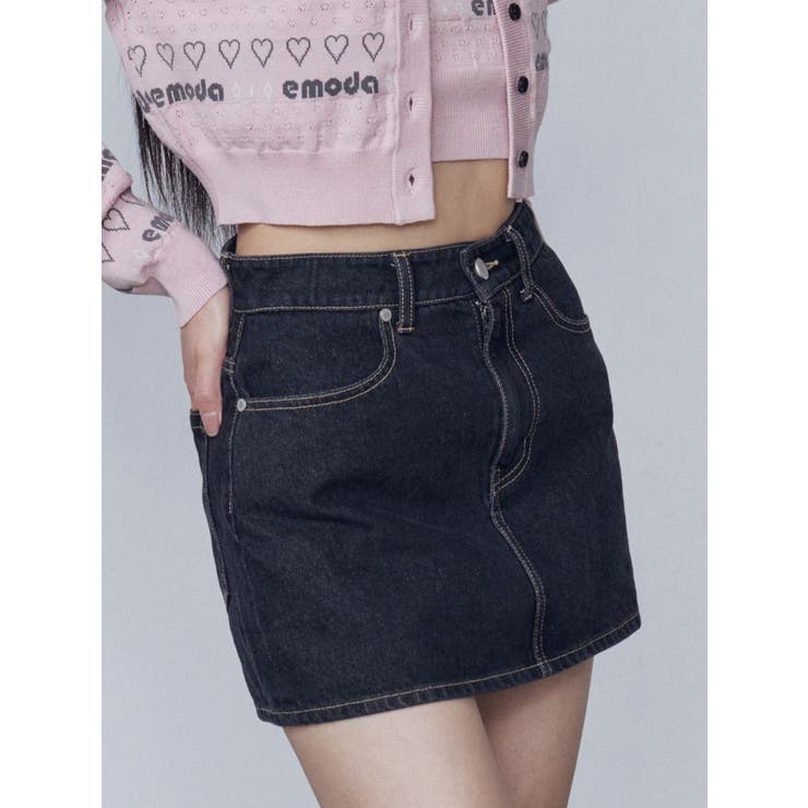 インディゴ | デニムマイクロスカート | EMODA