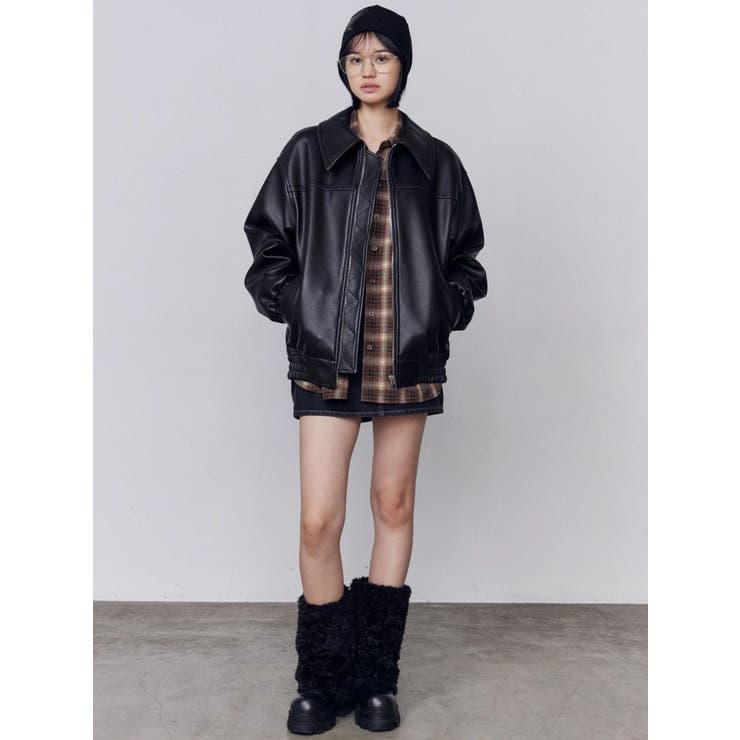 レザーパッチニットキャップ | EMODA | 詳細画像9 