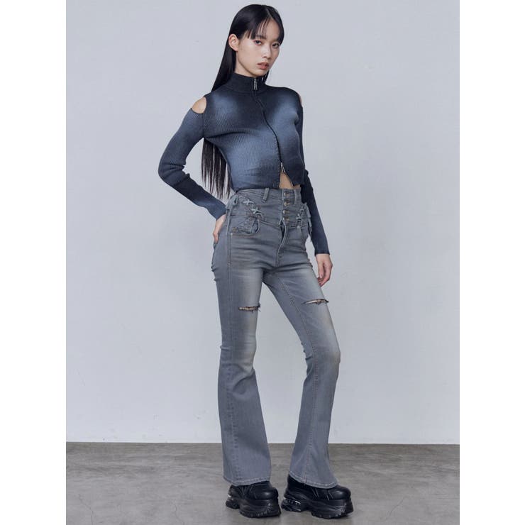 【WEB限定カラー登場！】エアバルキーカットオフスニーカー | EMODA | 詳細画像15 