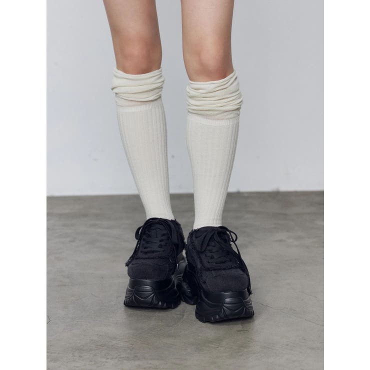 【WEB限定カラー登場！】エアバルキーカットオフスニーカー | EMODA | 詳細画像3 