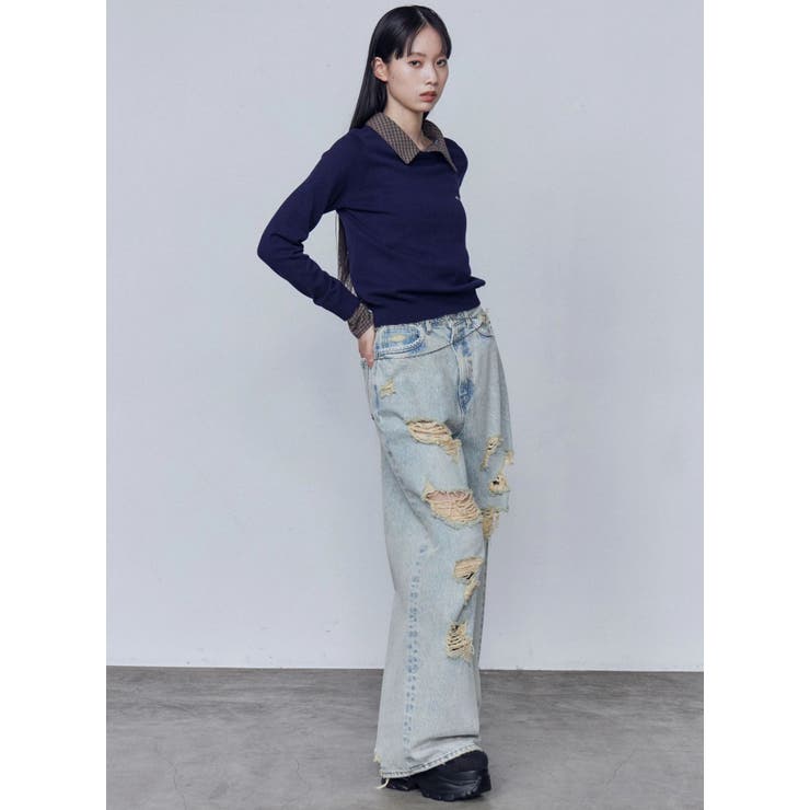 【WEB限定カラー登場！】エアバルキーカットオフスニーカー | EMODA | 詳細画像44 