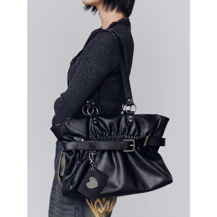 ベルトギャザートートバッグ | EMODA | 詳細画像2 