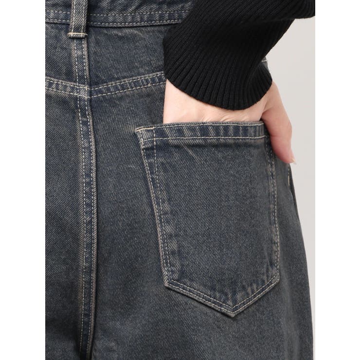 ミッドワイドジャストウエストジーンズ | EMODA | 詳細画像21 