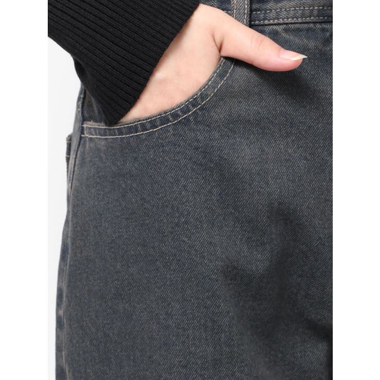 ミッドワイドジャストウエストジーンズ | EMODA | 詳細画像22 