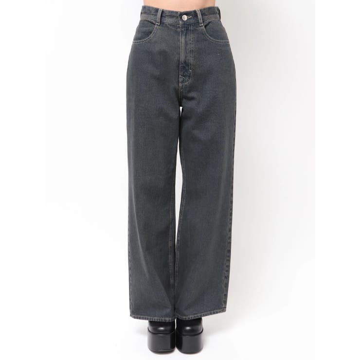 ミッドワイドジャストウエストジーンズ | EMODA | 詳細画像28 