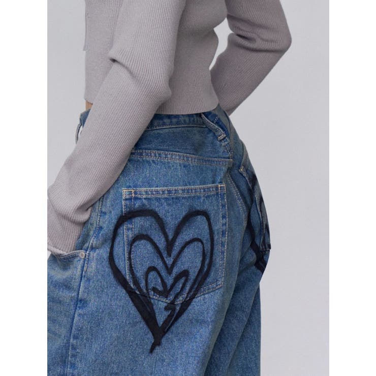 バックグラフィティルーズジーンズ | EMODA | 詳細画像2 