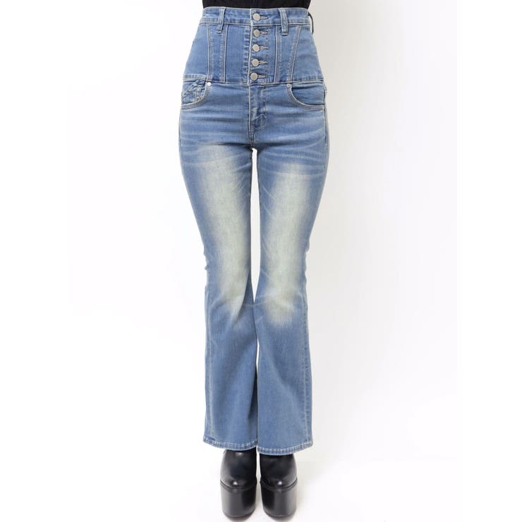 スーパーハイウエストフレアパギンス | EMODA | 詳細画像23 