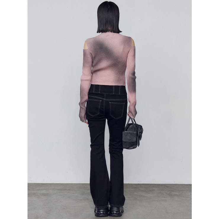 スーパーハイウエストフレアパギンス | EMODA | 詳細画像6 