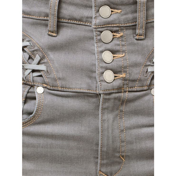 カーブレースアップハイウエストフレアパギンス | EMODA | 詳細画像28 