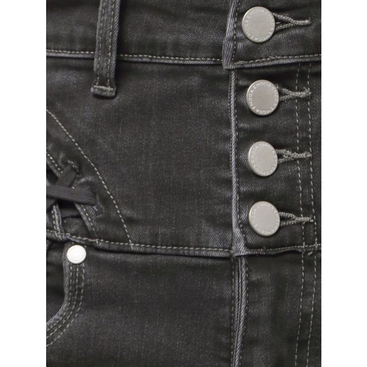 カーブレースアップハイウエストフレアパギンス | EMODA | 詳細画像29 