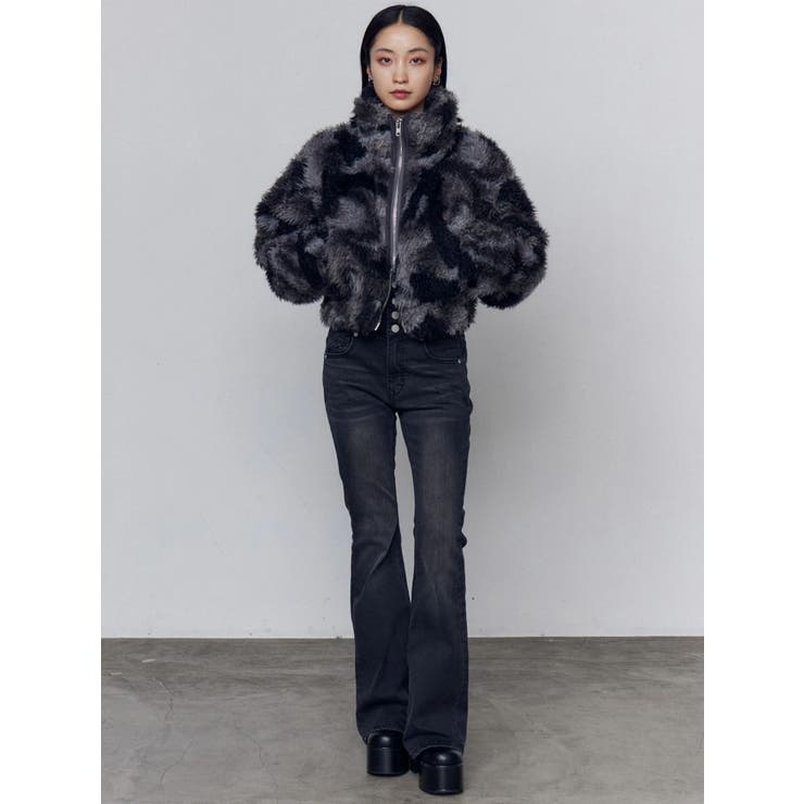 バックリボンフレアハイウエストパギンス | EMODA | 詳細画像30 