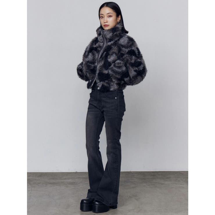 バックリボンフレアハイウエストパギンス | EMODA | 詳細画像31 