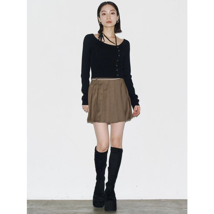 アシンメトリーチョーカーニット | EMODA | 詳細画像11 