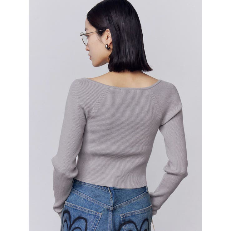 アシンメトリーチョーカーニット | EMODA | 詳細画像16 